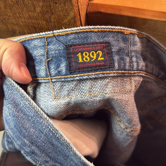 Vintage Y2K Abercrombie & Fitch 1892 button fly worn denim sz 36x32 made in USA - Picture 13 of 13